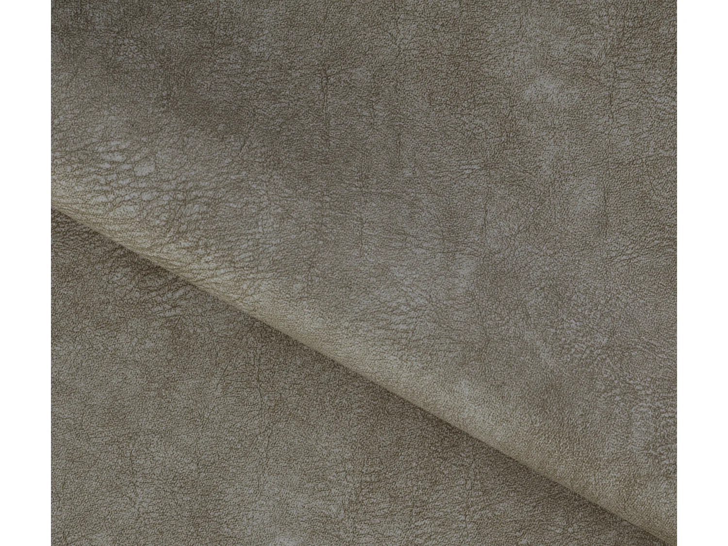 Canapé d'angle gauche vintage matelassé tissu vintage effet cuir beige et pied noir Kazane 275cm