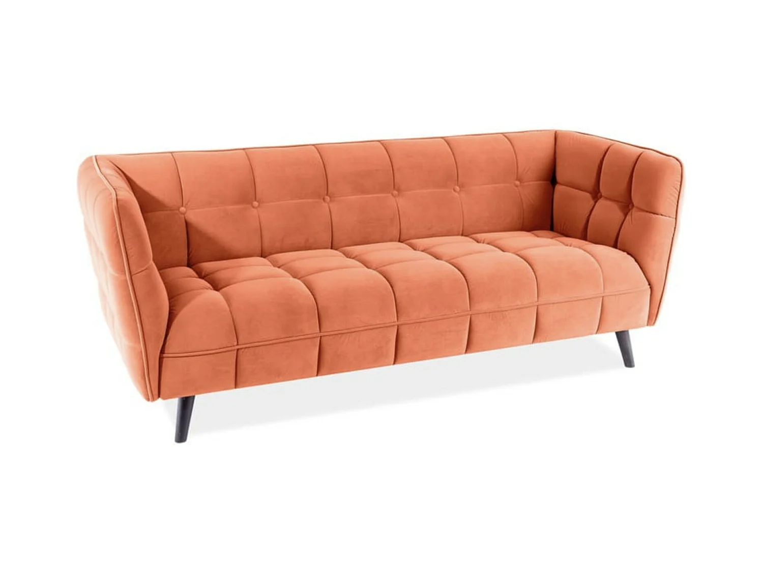 Sofa CASTELLO VELVET 3 cynamonowa