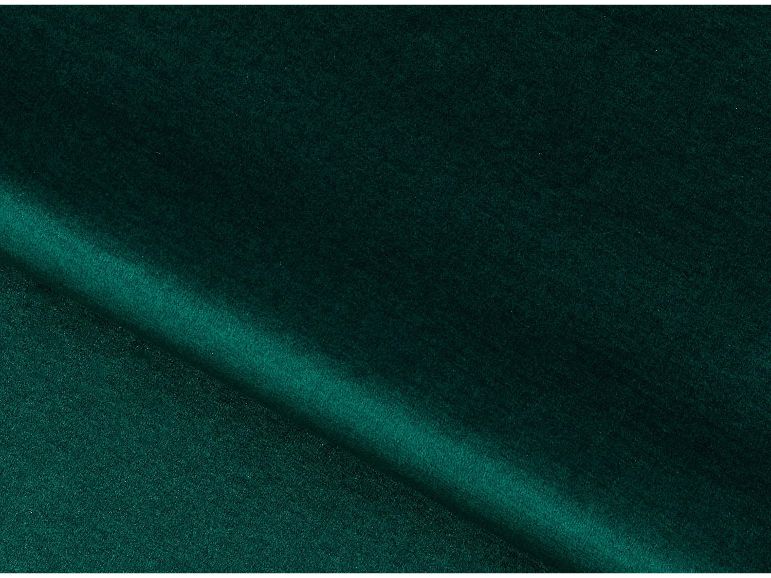 Canapé droit design 2-3 places doux vert foncé Torpille 195cm