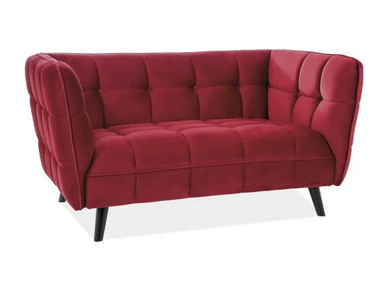 Sofa CASTELLO VELVET 2 bordowa