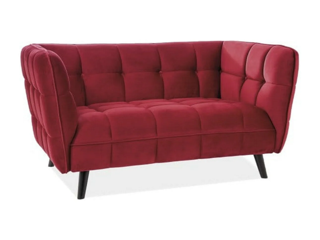 Sofa CASTELLO VELVET 2 bordowa