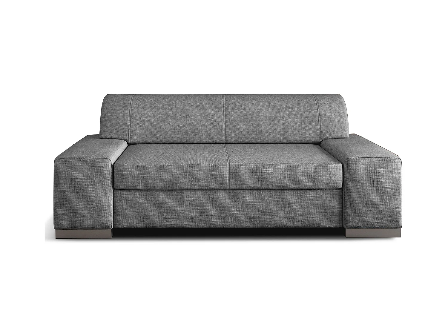 Canapé minimaliste 2-3 places tissu gris clair Plazo 190cm