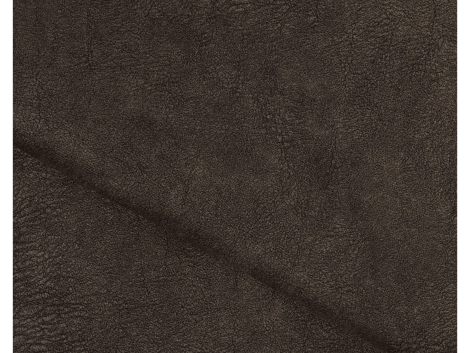 Canapé d'angle gauche vintage matelassé tissu vintage marron et pied noir Kazane 275cm