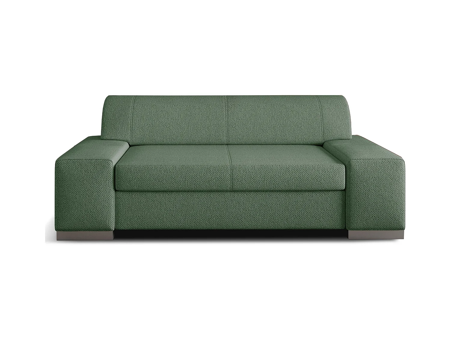 Canapé minimaliste 2-3 places tissu vert avocat Plazo 190cm