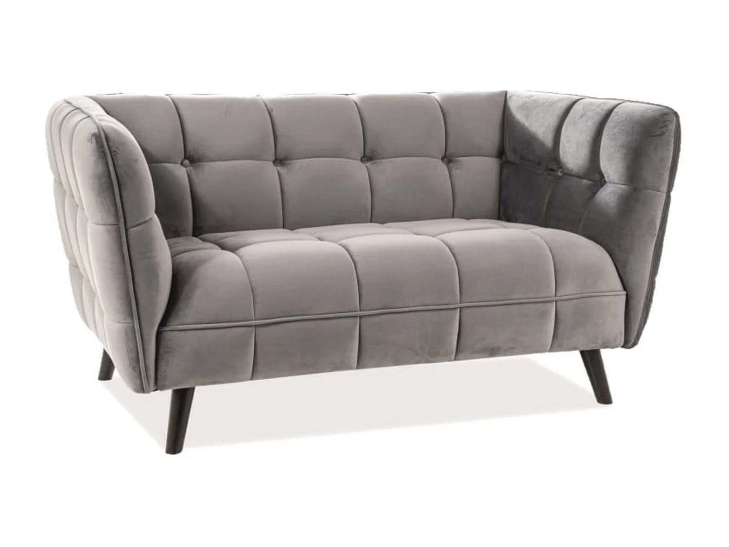 Sofa CASTELLO VELVET 2 szara