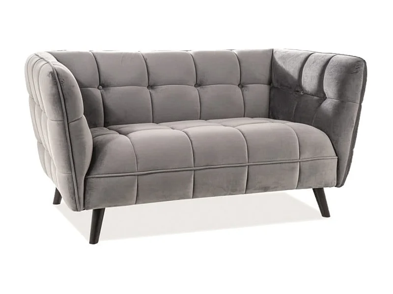 Sofa CASTELLO VELVET 2 szara