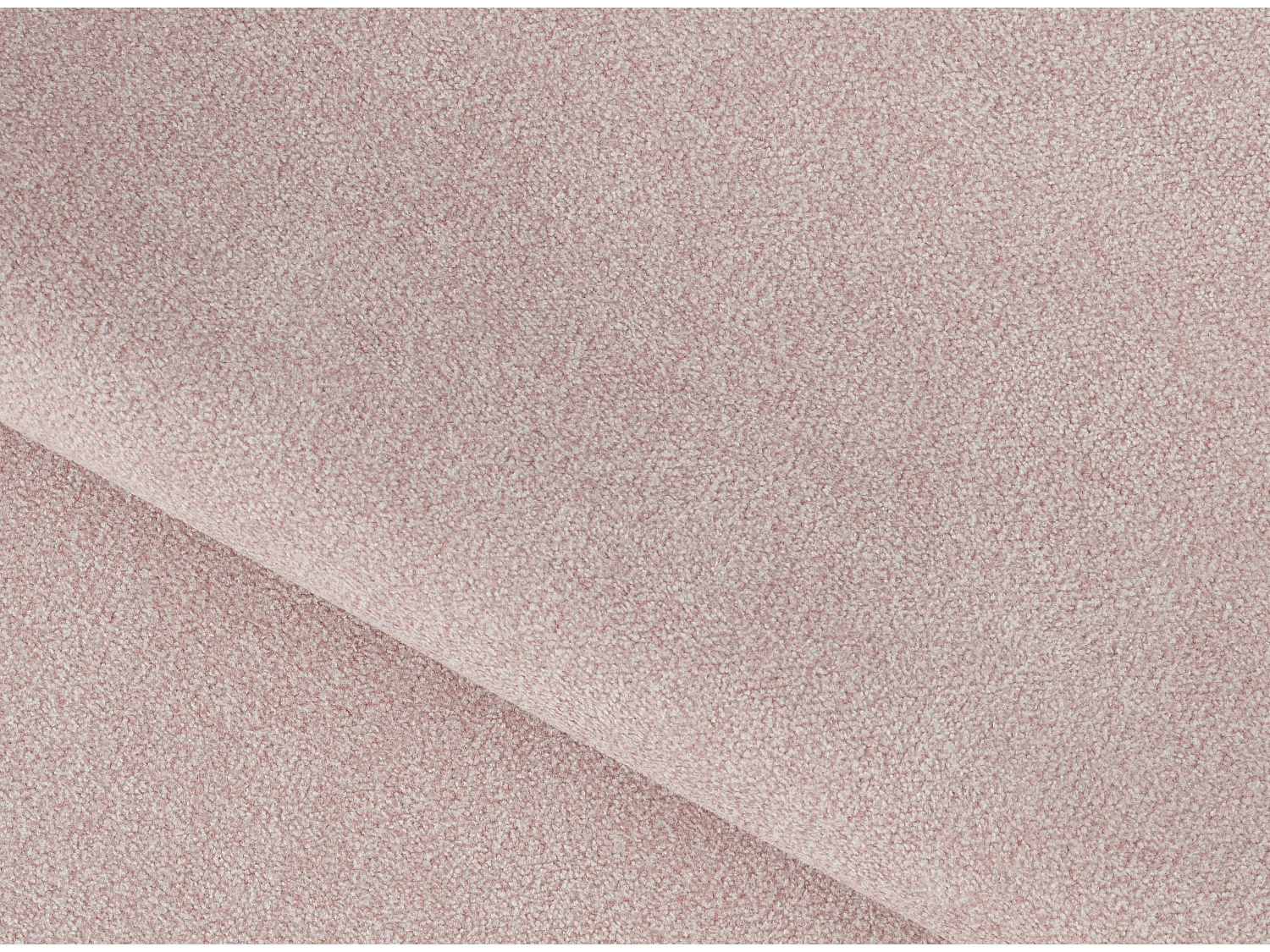 Canapé droit design 2-3 places tissu rose clair Torpille 195cm