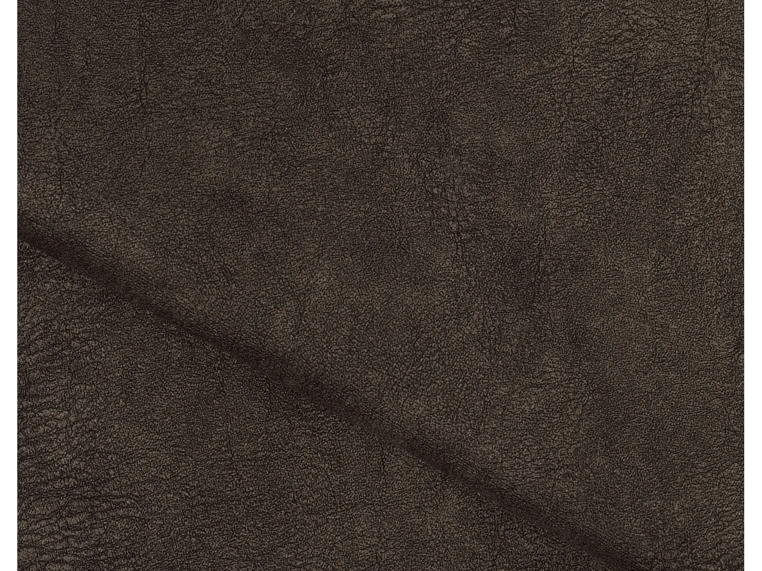 Canapé d'angle droit vintage matelassé tissu vintage marron et pied noir Kazane 275cm