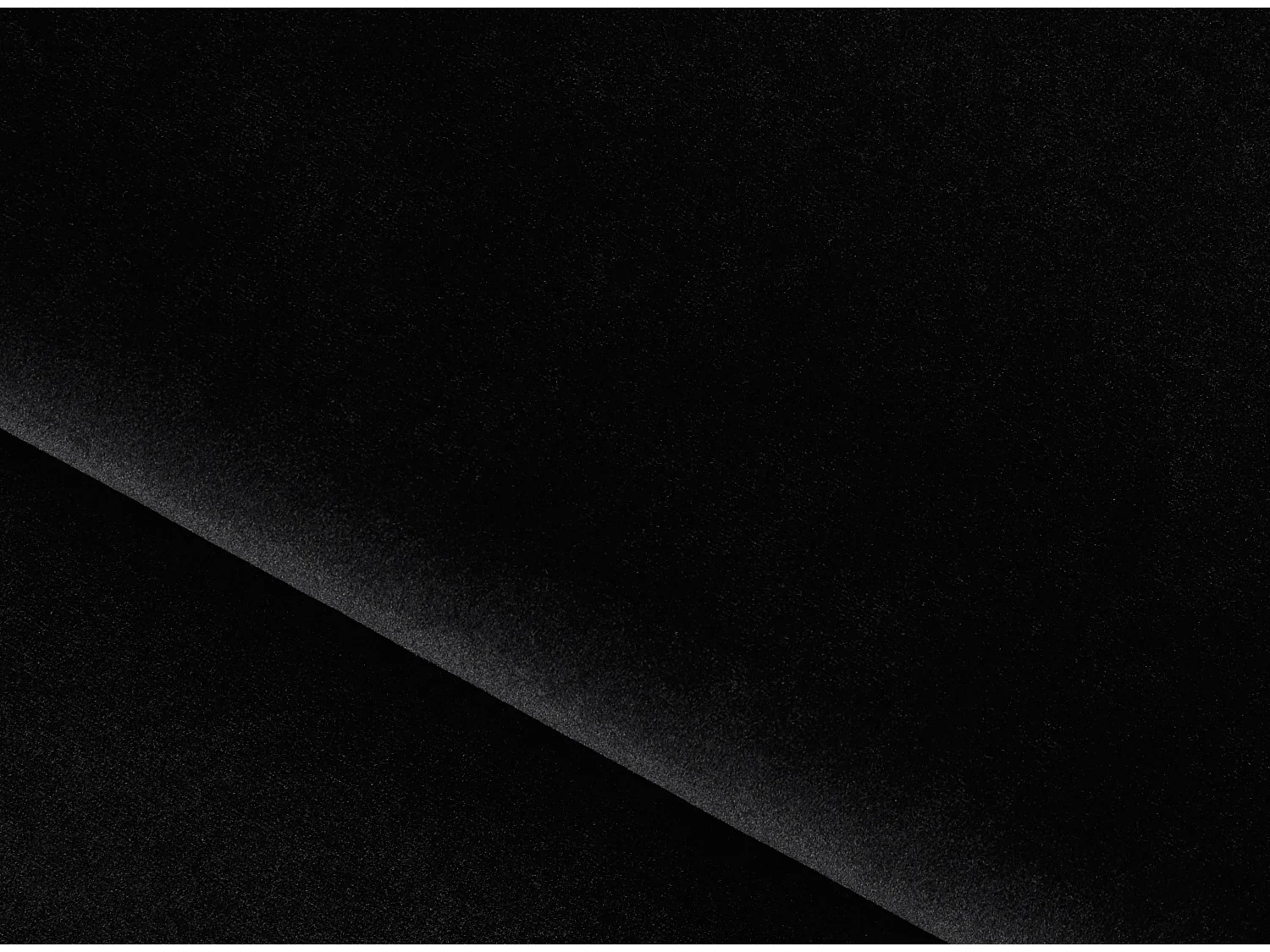 Canapé droit design 2-3 places velours noir Torpille 195cm