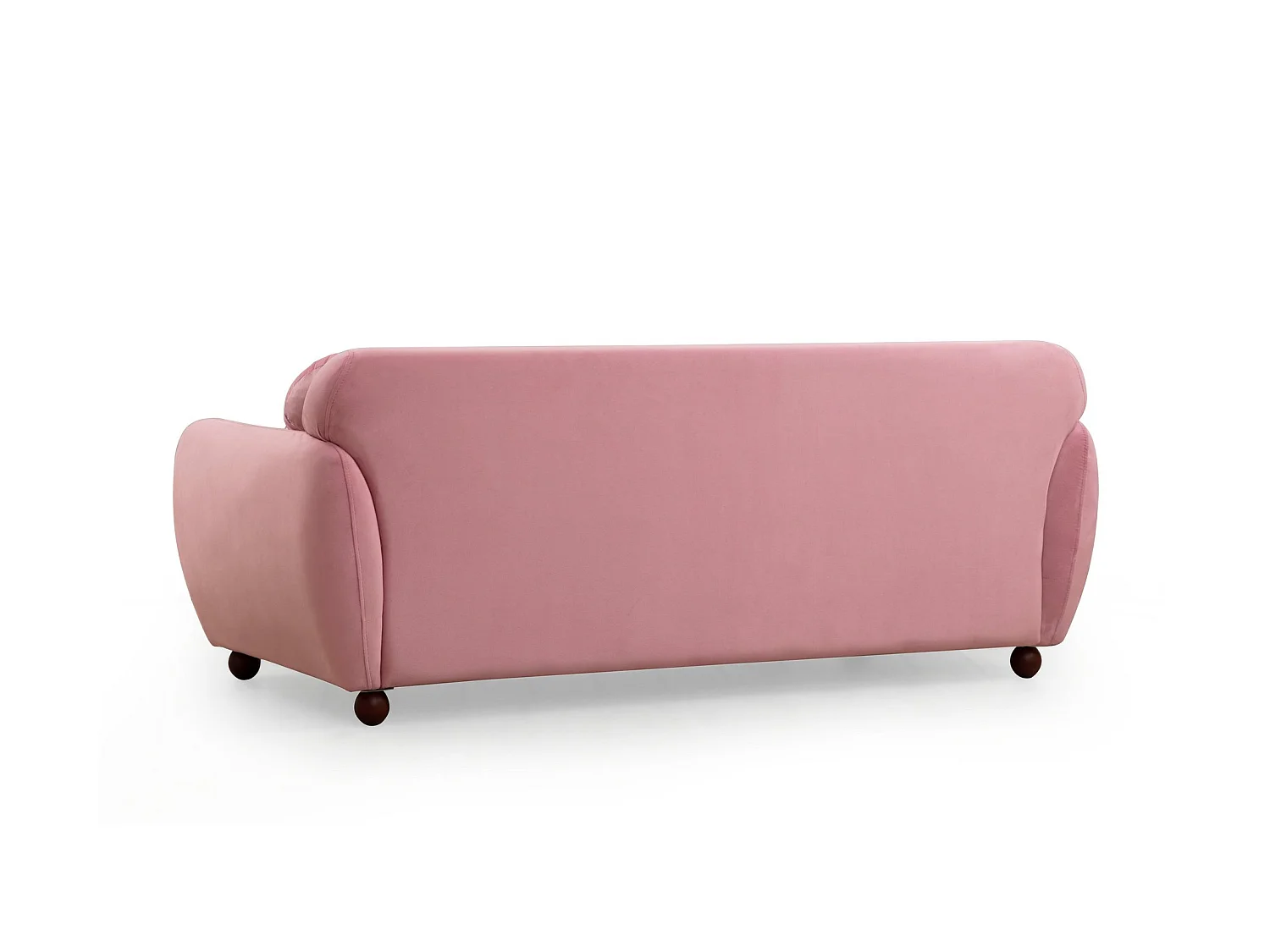 Moderne 3-zits bank Kelly roze stof 223 cm