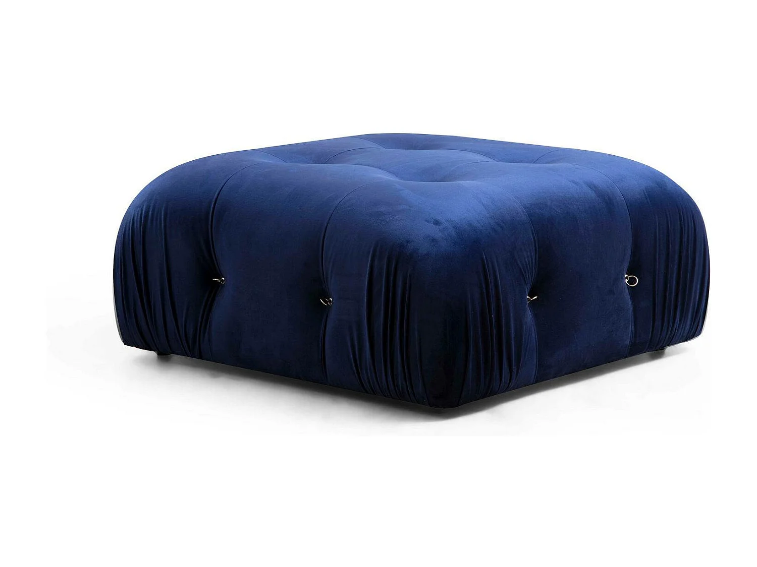 Bubble fluwelen modulaire hoekbank-Kleur Middernacht blauw