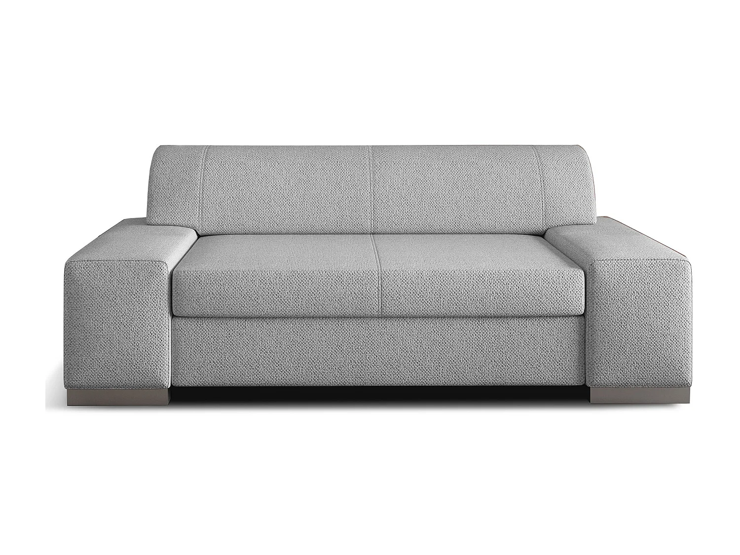 Canapé minimaliste 2-3 places tissu gris Plazo 190cm