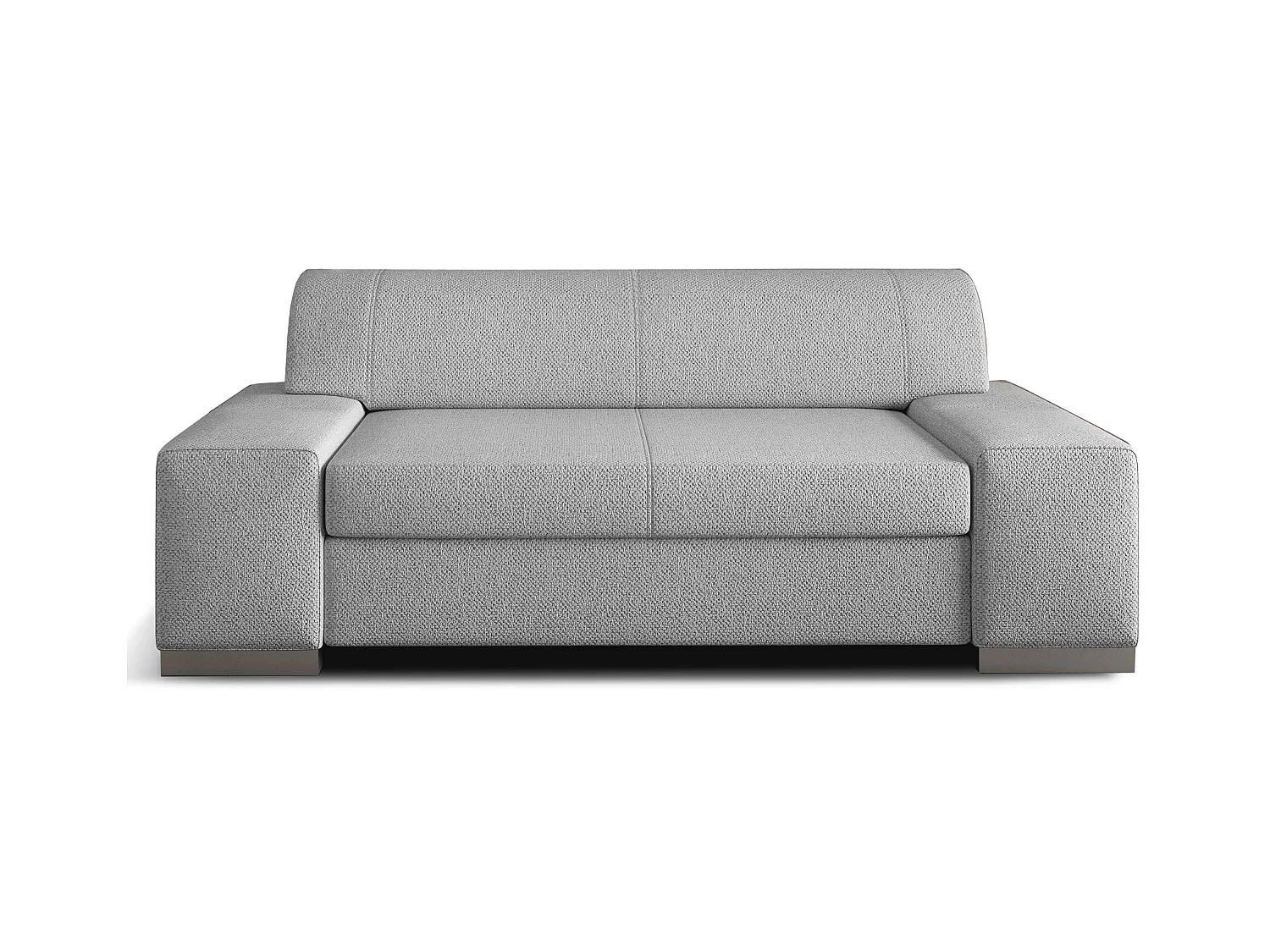 Canapé minimaliste 2-3 places tissu gris Plazo 190cm