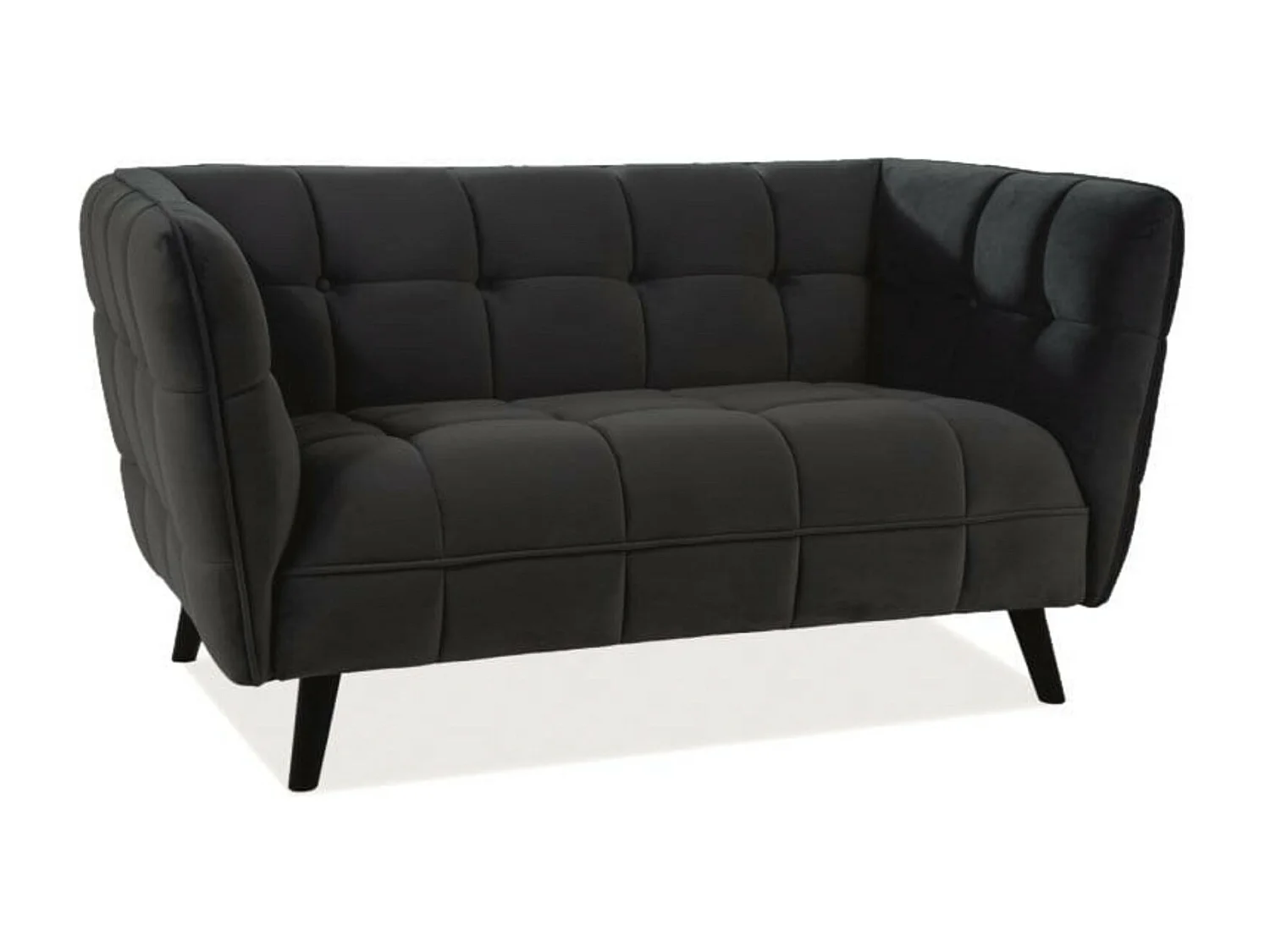 Sofa CASTELLO VELVET 2 czarna