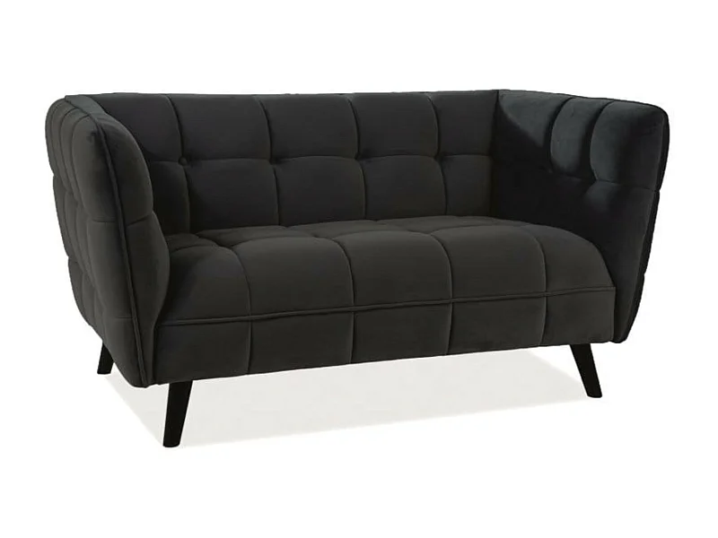 Sofa CASTELLO VELVET 2 czarna
