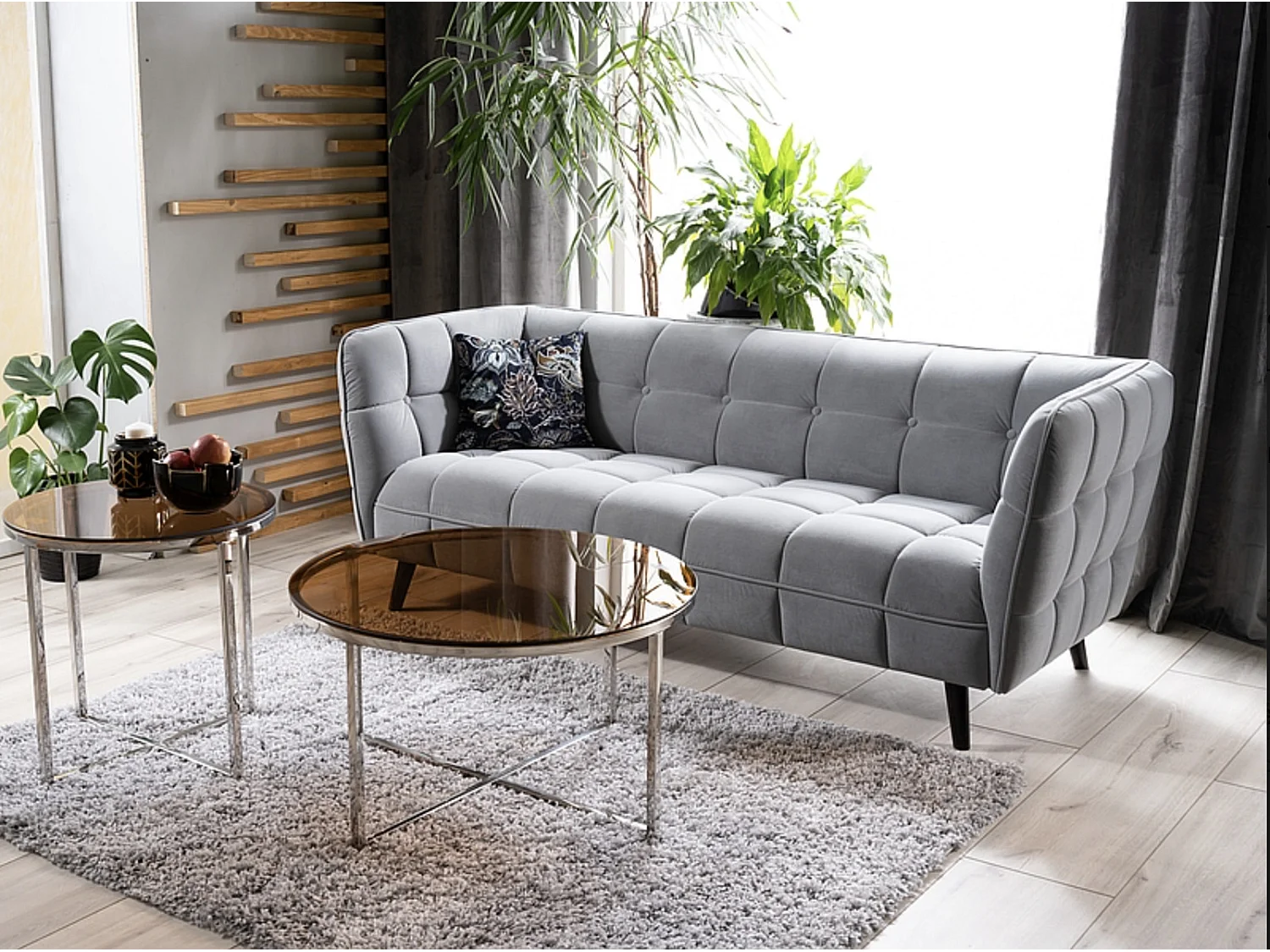 Sofa CASTELLO VELVET 3 zielona