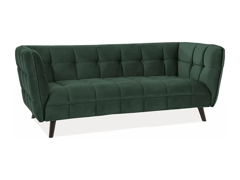 Sofa CASTELLO VELVET 3 zielona
