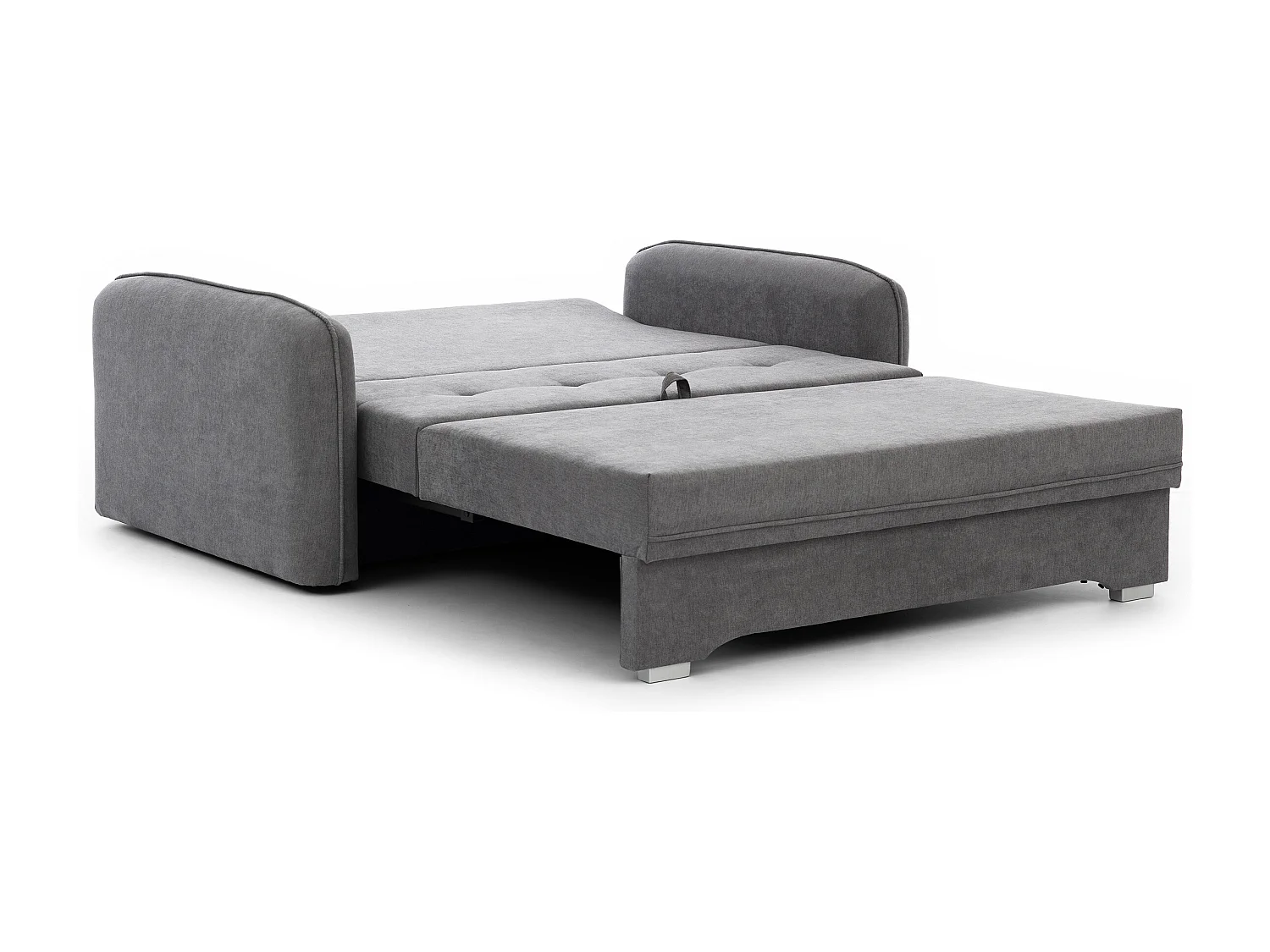 Petit canapé convertible original tissu gris foncé Lany 155cm