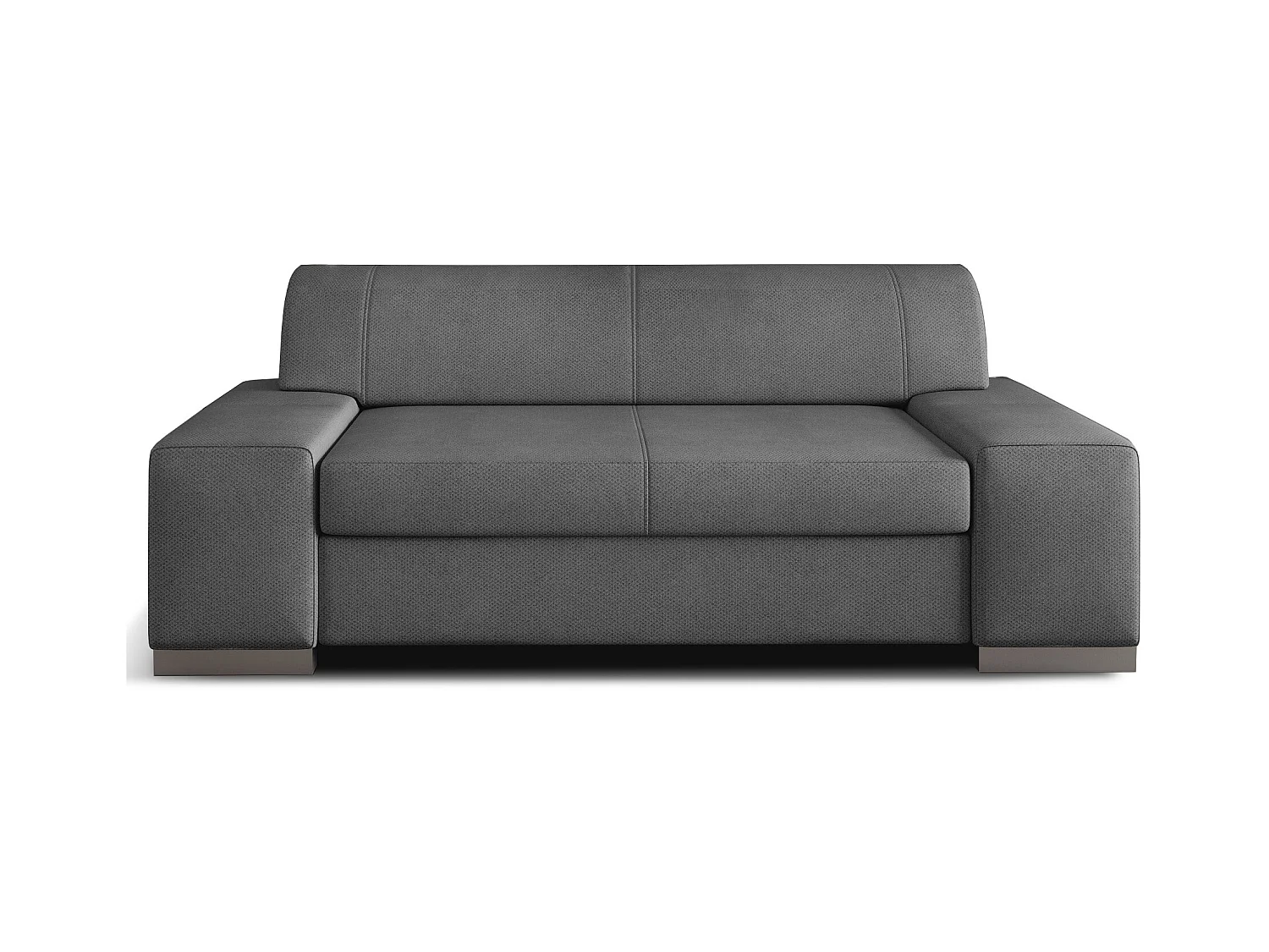 Minimalistische 2/3-zitsbank donkergrijze stof Plazo 190 cm