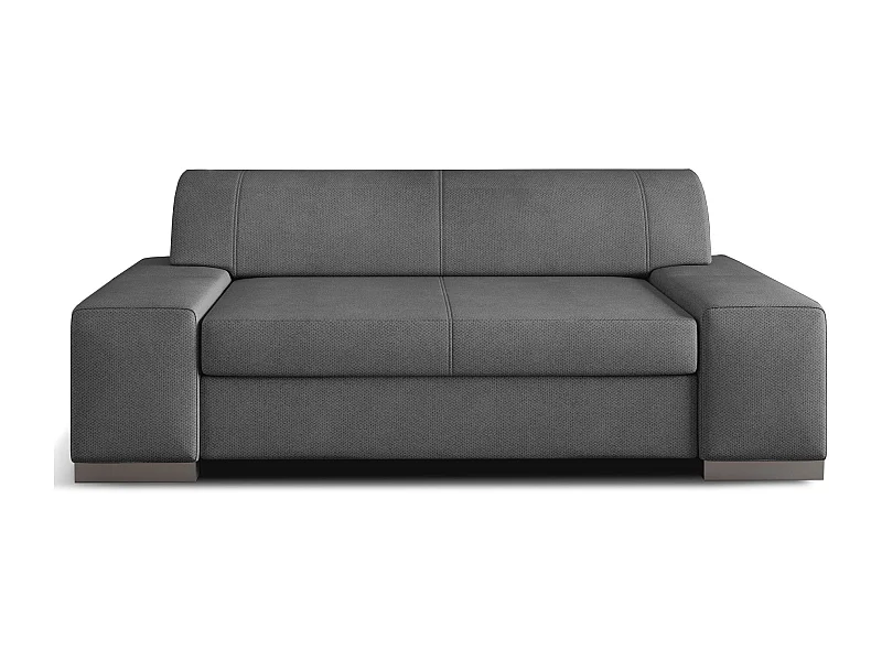 Canapé minimaliste 2-3 places tissu gris foncé Plazo 190cm