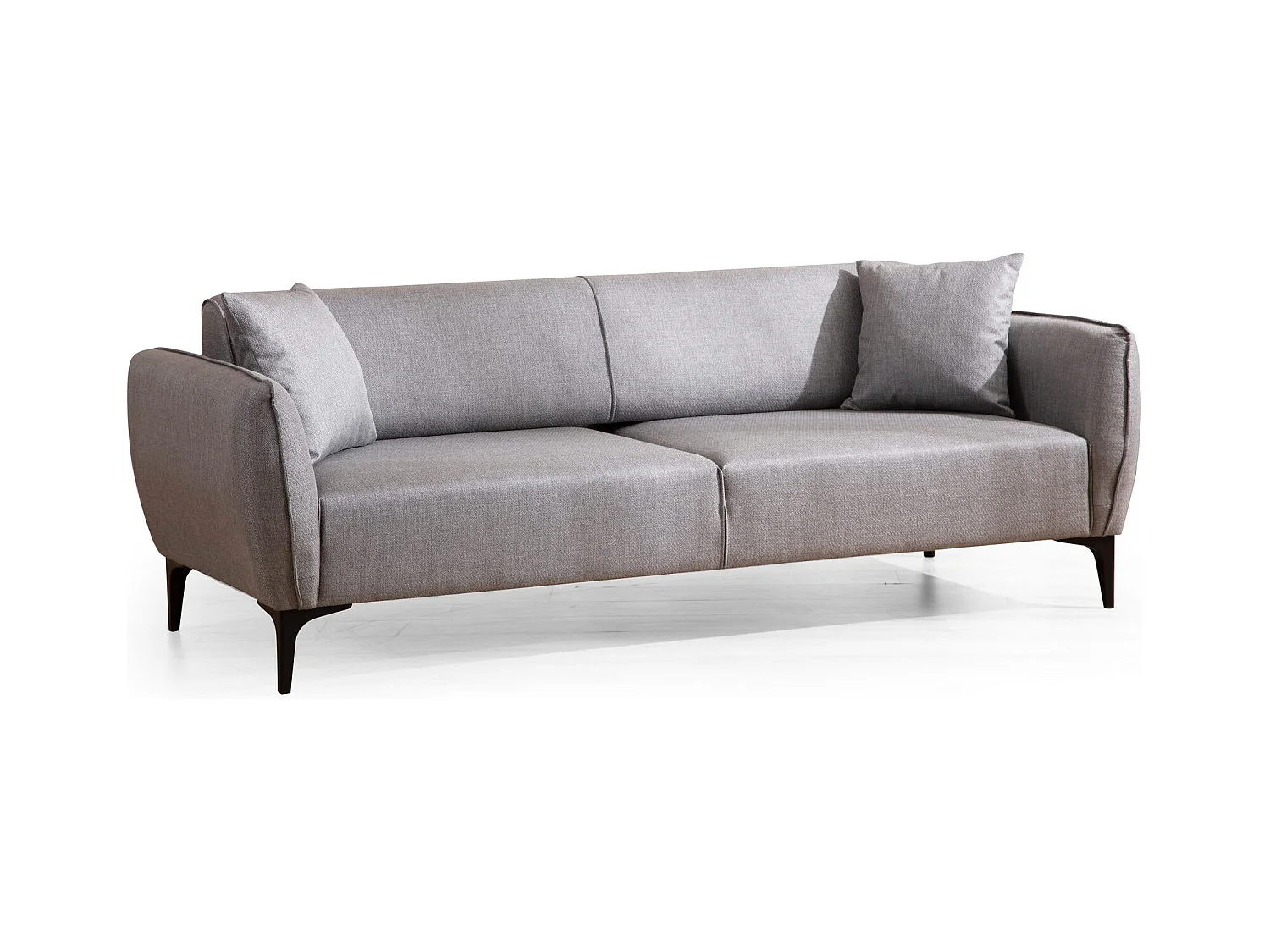 Sofá Altadena 201, Gris, 220x95x67cm, Tapiz, Patas: Plástico