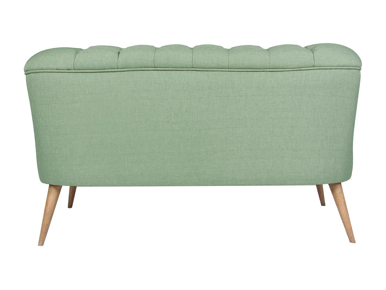 Sofá chesterfield Altadena 249, Verde, 140x75x76cm, Tapiz, Patas: Madera