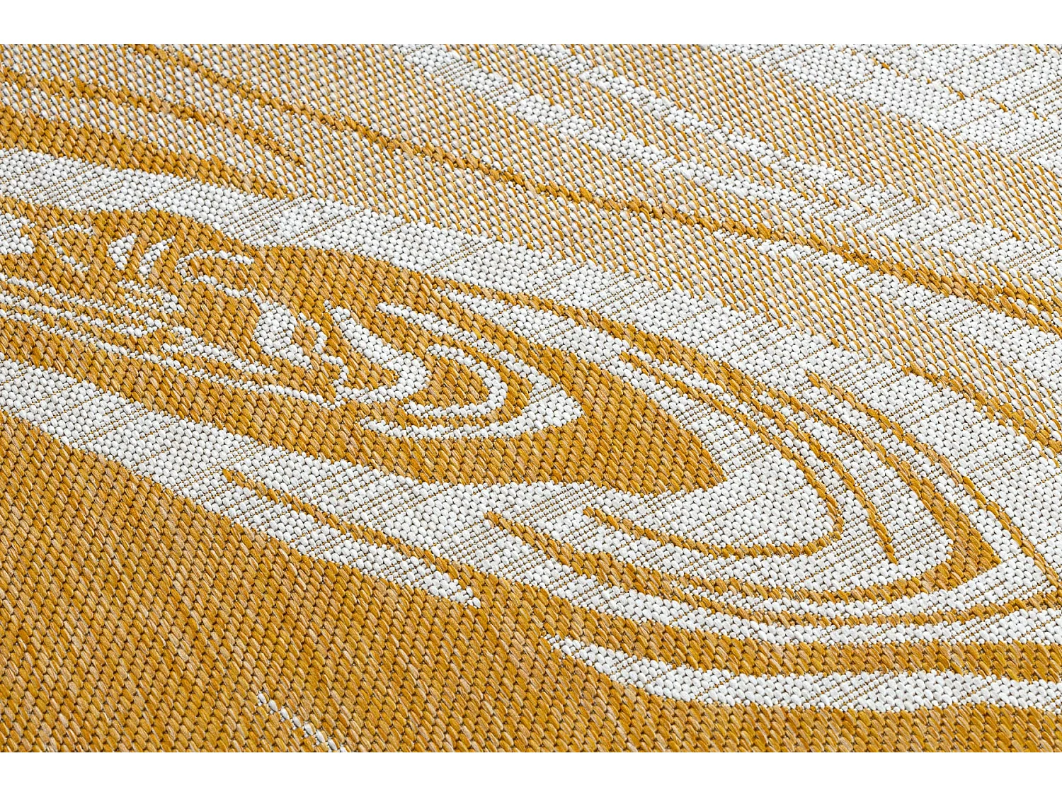 Sisal tapijt SISAL SION marmeren , 22169 plat te weven ecru / Geel / b 140x190 cm