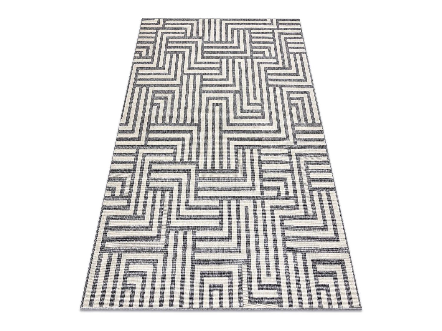 Tapis SPRING 20421332 labyrinthe, à cordes, à boucles - sahne / gris 160x230 cm