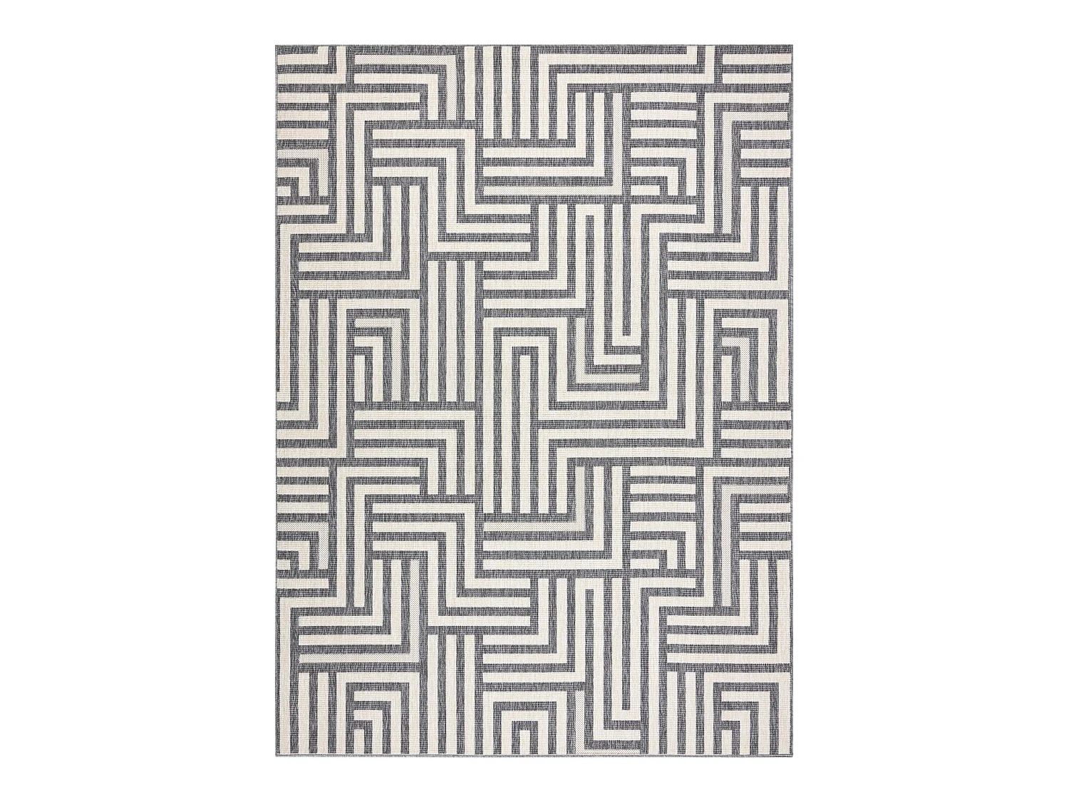 Tapijt SPRING 20421332 doolhof, Sisal , lus - crème / grijskleuring 160x230 cm
