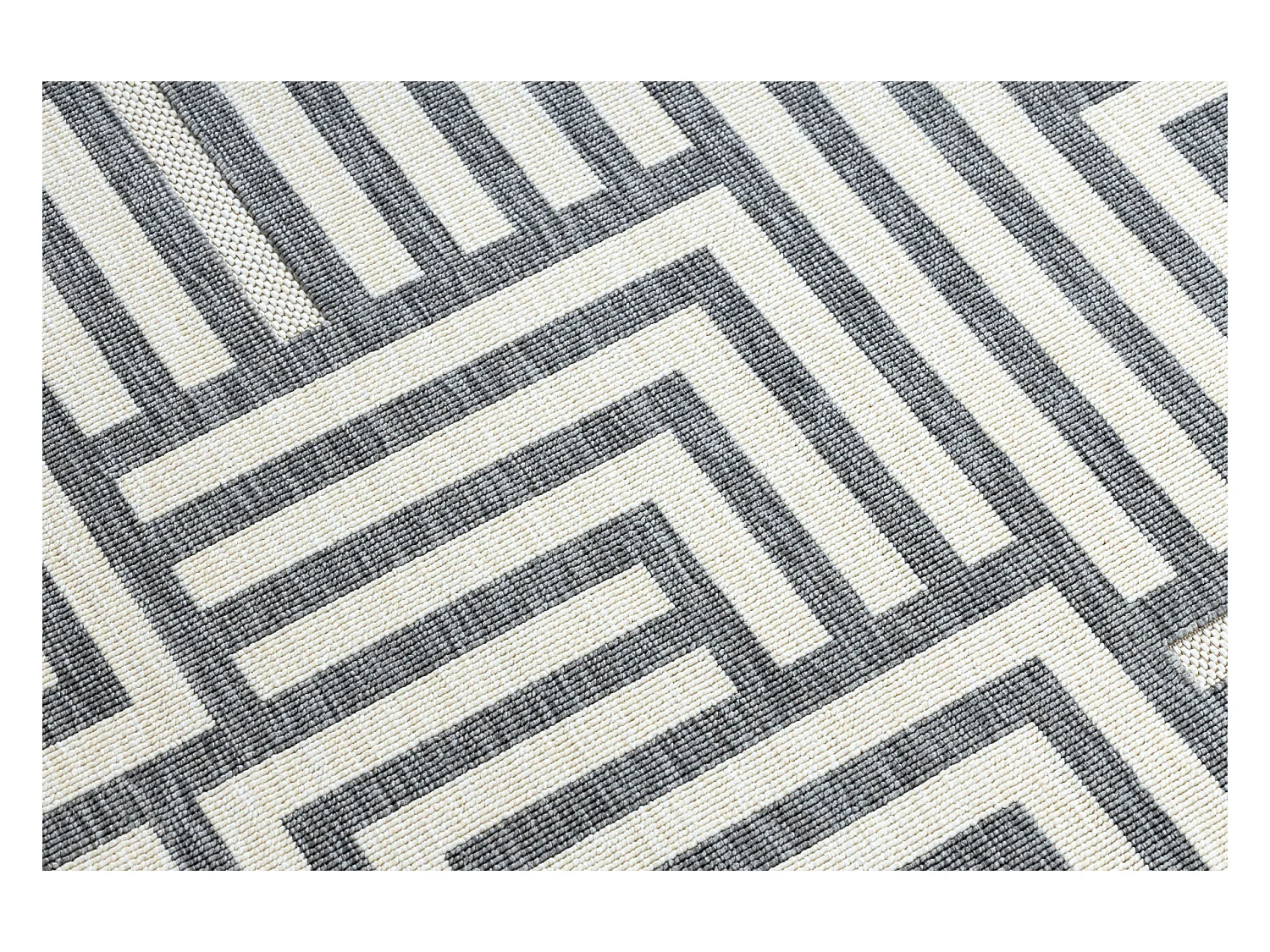 Tapijt SPRING 20421332 doolhof, Sisal , lus - crème / grijskleuring 160x230 cm