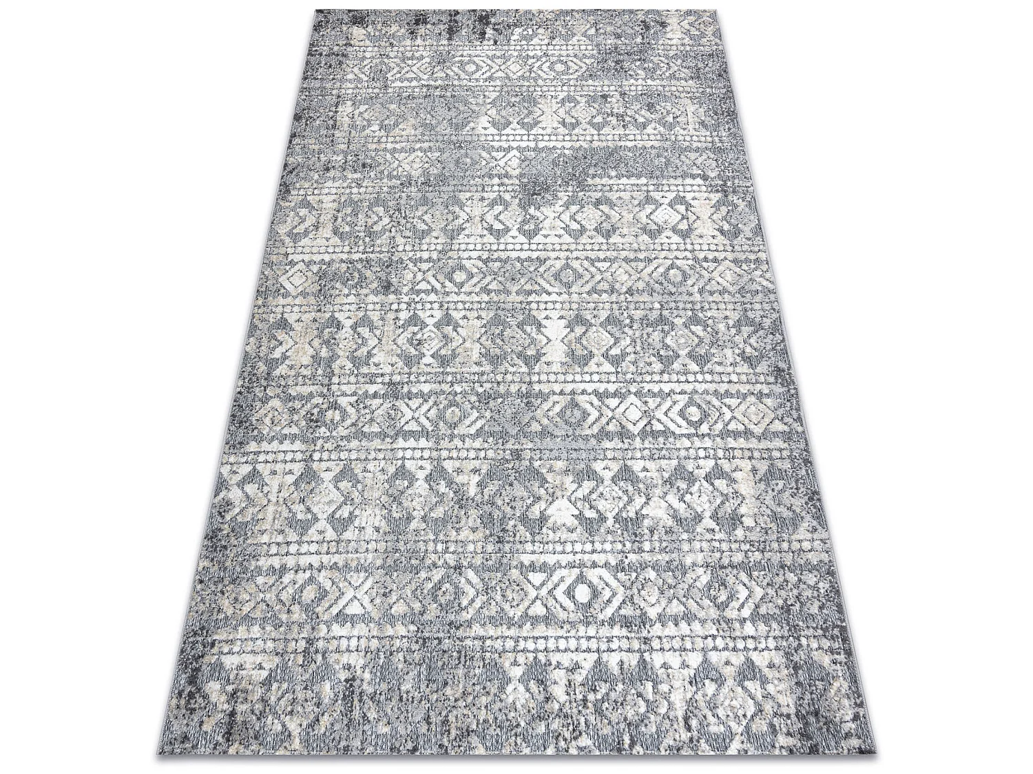 Tapijt Structureel SOLE D3732 Azteeks, diamanten Plat geweven, twee po 200x290 cm