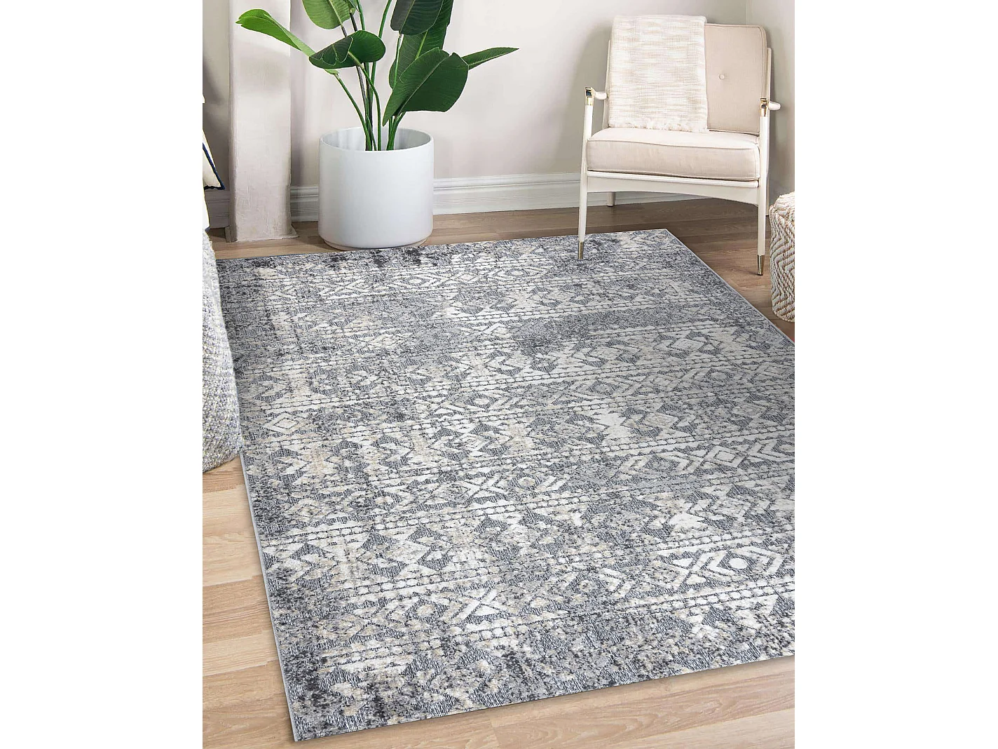 Tapijt Structureel SOLE D3732 Azteeks, diamanten Plat geweven, twee po 200x290 cm