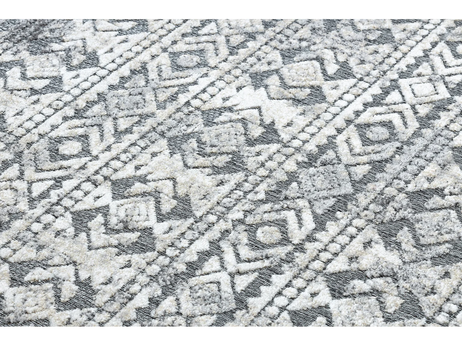 Tapijt Structureel SOLE D3732 Azteeks, diamanten Plat geweven, twee po 200x290 cm