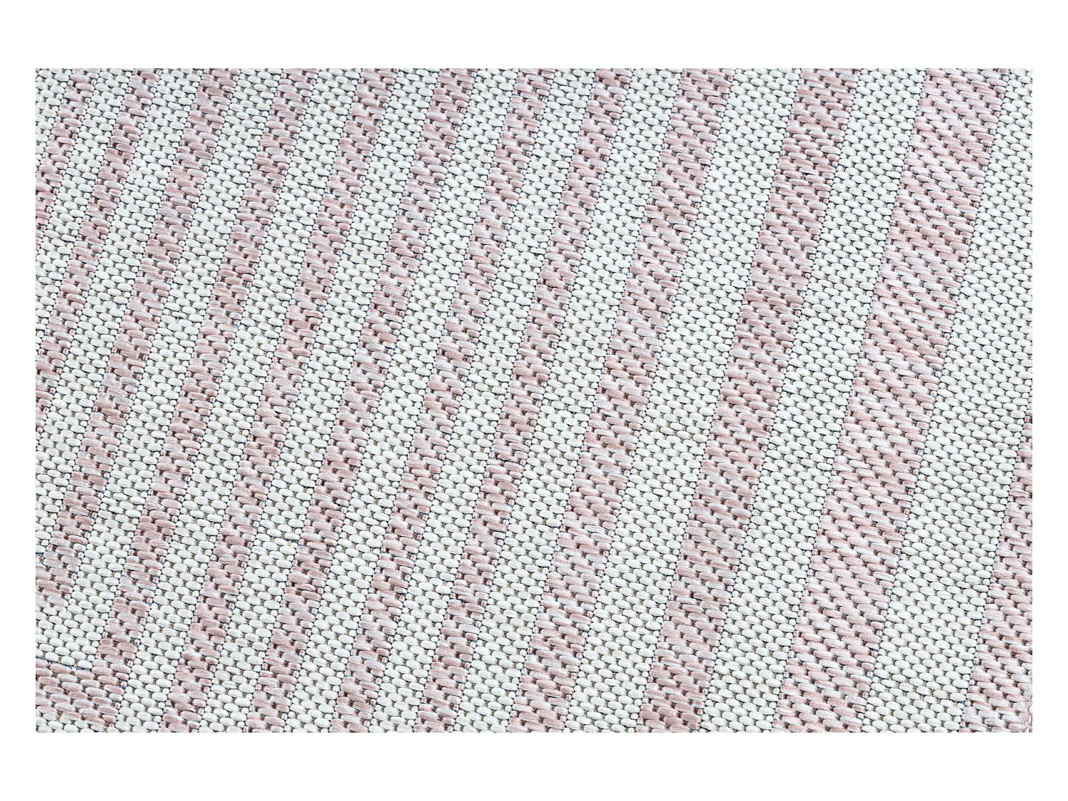 Sisal tapijt SION doolhof 22376 plat te weven roze / ecru 140x190 cm