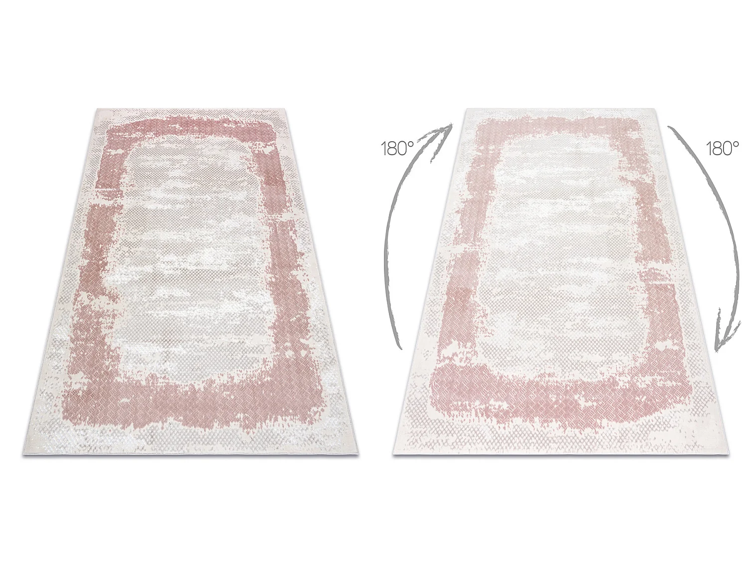 Tapis CORE A004 Cadre, ombragé - structurel, deux niveaux de molleton 200x290 cm