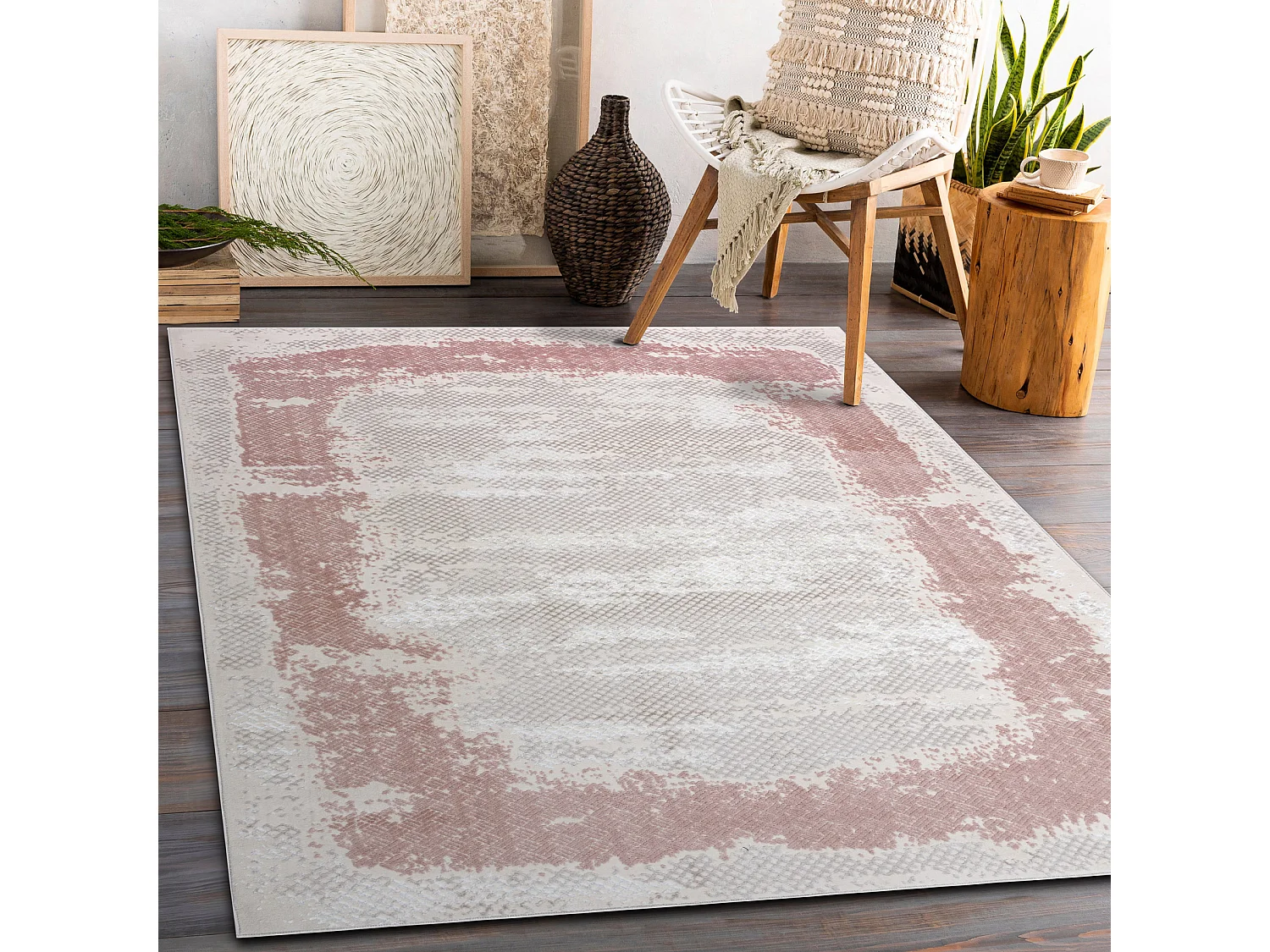 Tapis CORE A004 Cadre, ombragé - structurel, deux niveaux de molleton 200x290 cm
