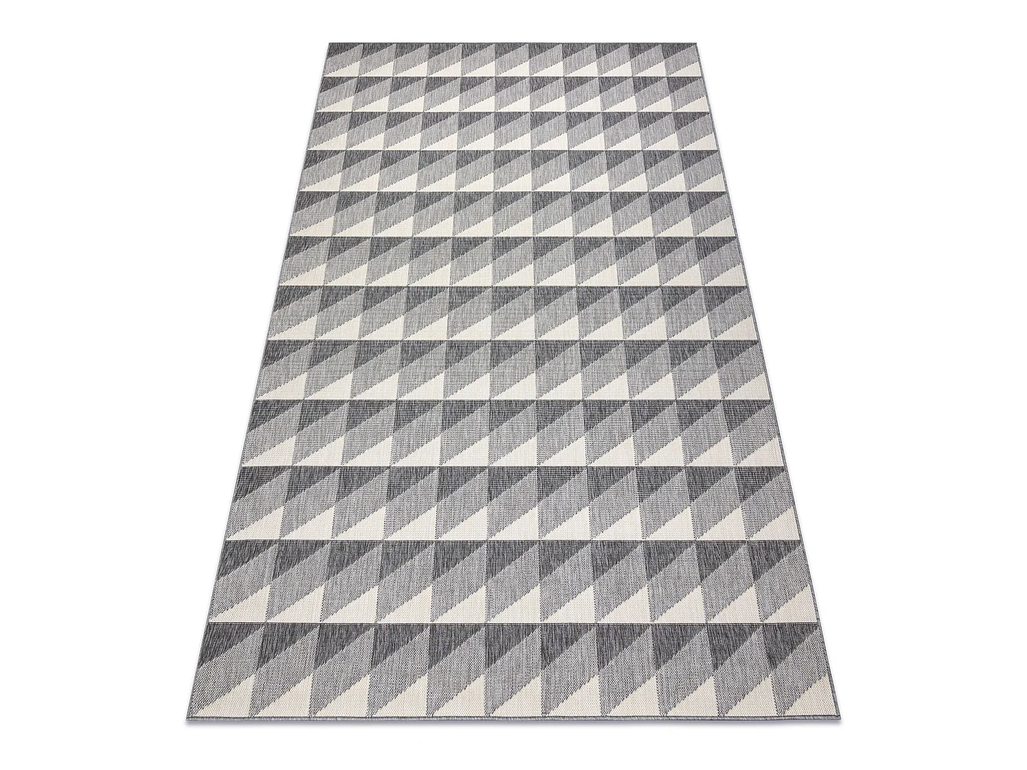 Sisal tapijt SPRING 20406332 Ruit , drieho grijskleuring 200x290 cm