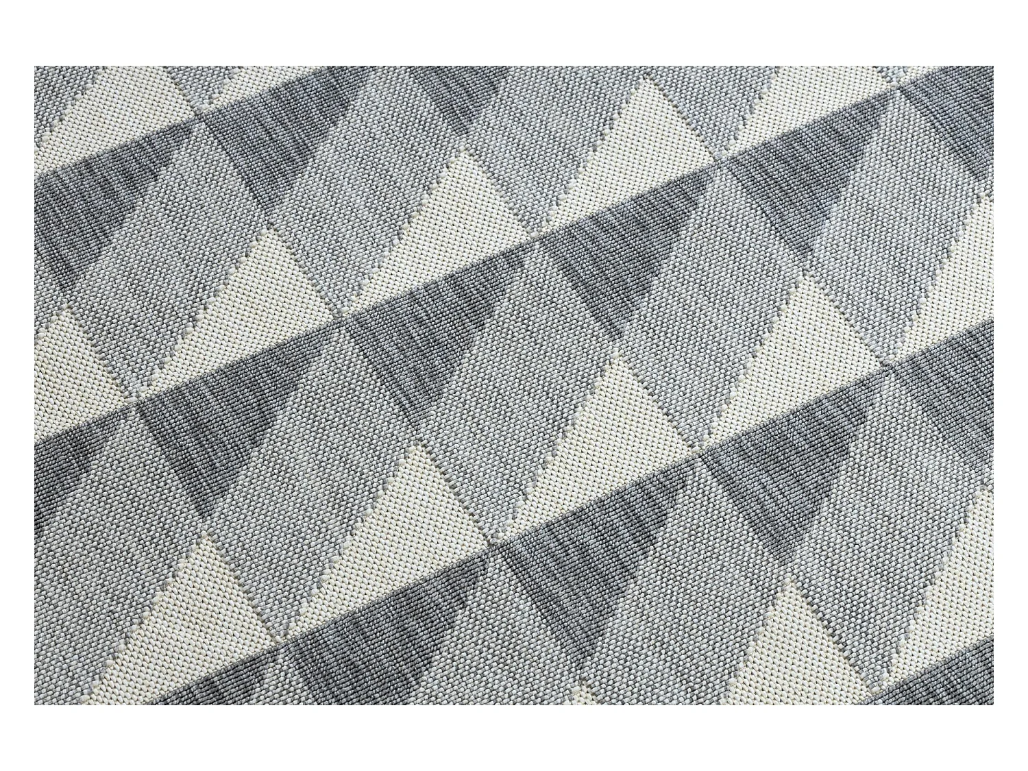 Sisal tapijt SPRING 20406332 Ruit , drieho grijskleuring 200x290 cm