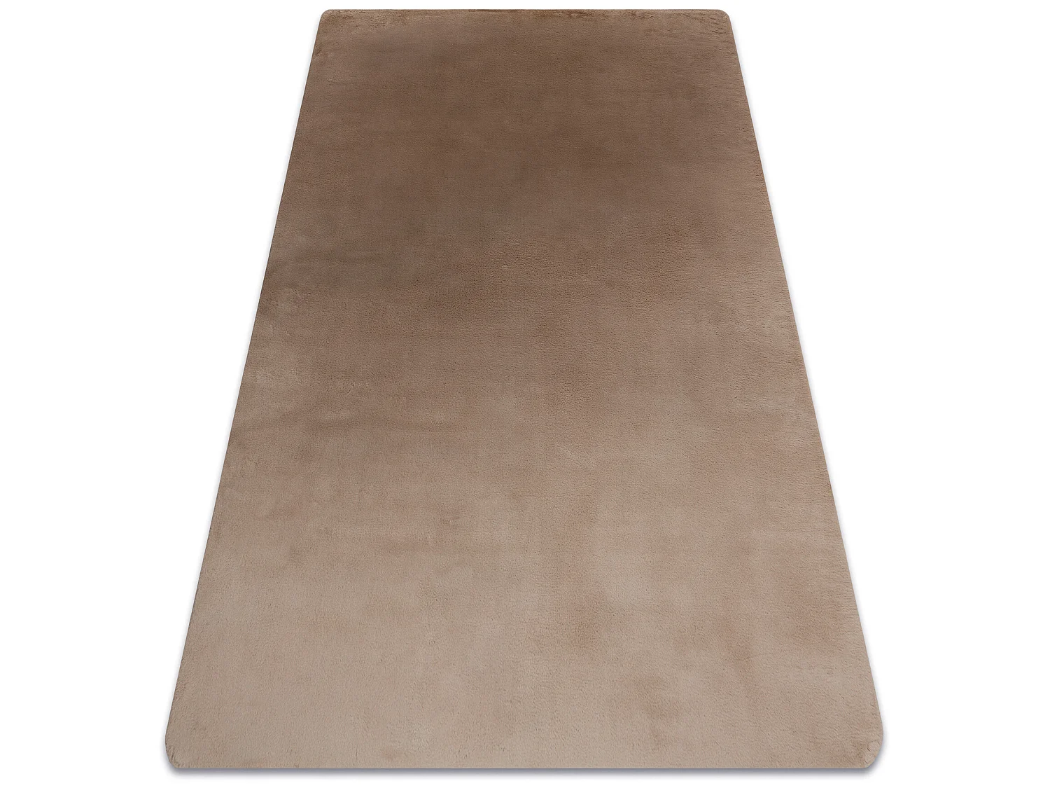 Moderner Waschteppich POSH Shaggy, plüschig, dick Antirutsch Kamel, b 80x150 cm