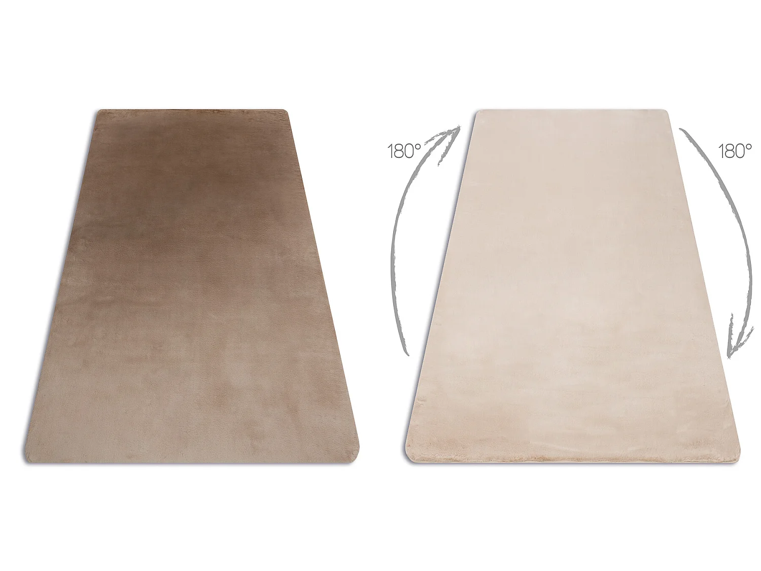 Moderner Waschteppich POSH Shaggy, plüschig, dick Antirutsch Kamel, b 80x150 cm