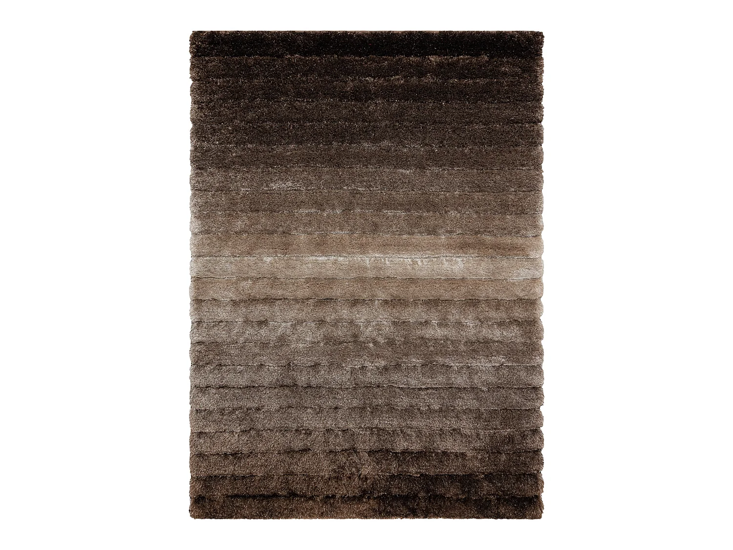 Tapis moderne FLIM 007-B3 shaggy, Rayures - Structural marron 80x150 cm