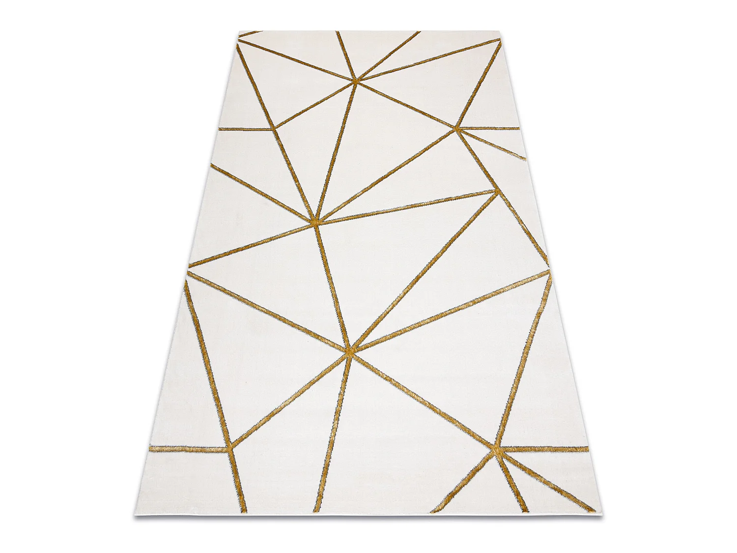 Tapis EMERALD exclusif 1013 glamour, élégant géométrique crème /  80x150 cm