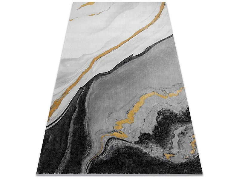 Tapis EMERALD exclusif 1017 glamour, élégant marbre noir / or 200x290 cm