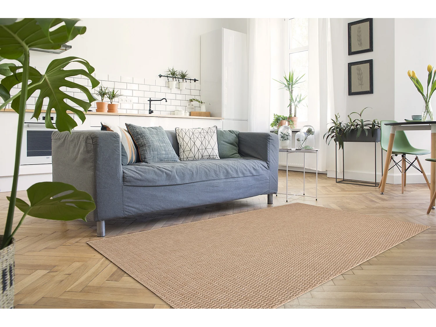 Sisal tapijt SISAL BOHO 39136026 beige  60x110 cm