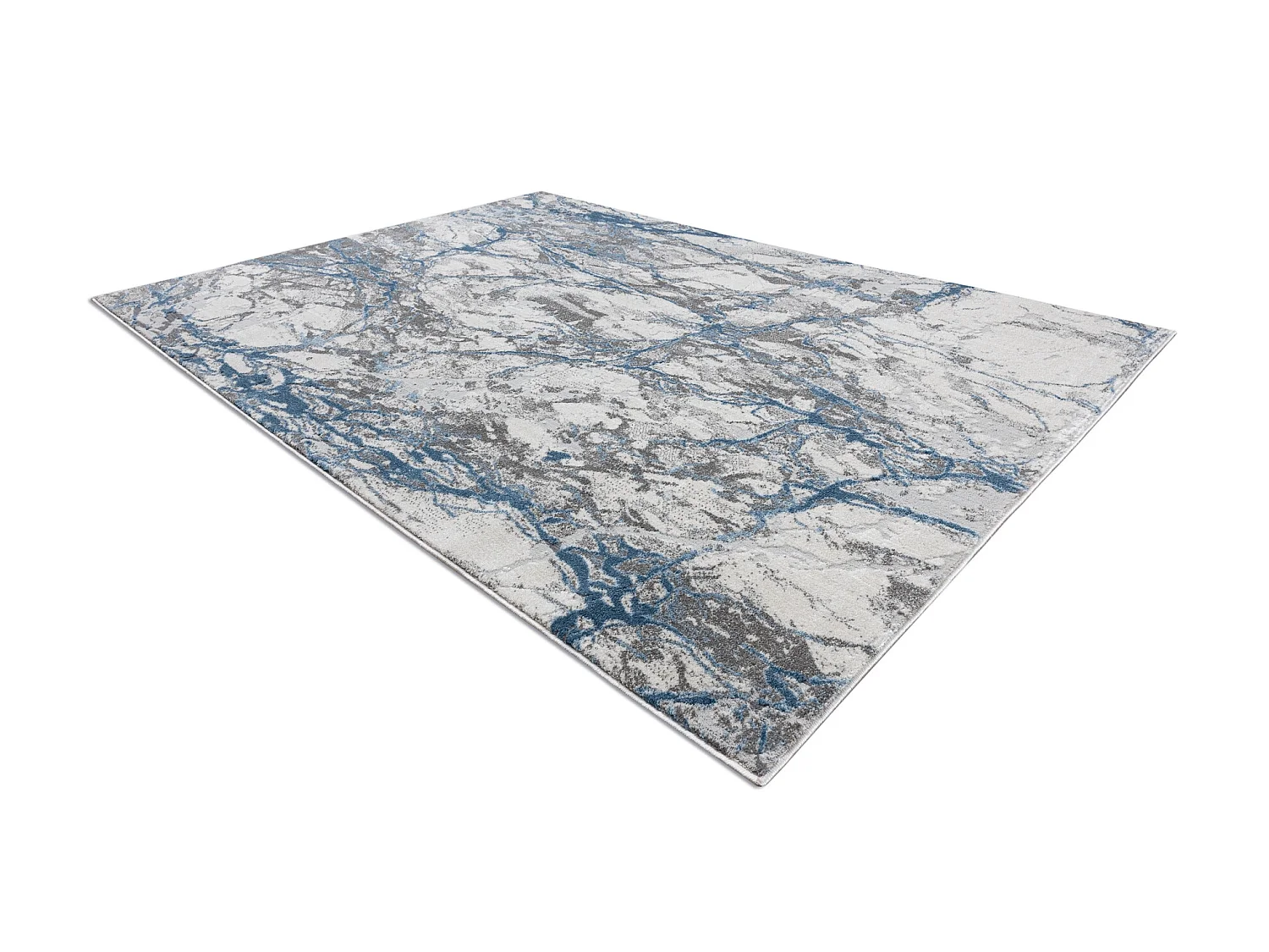 Tapijt NOBLE modern 9962 68 marmeren, steen, structureel, twee poolhoo 80x150 cm
