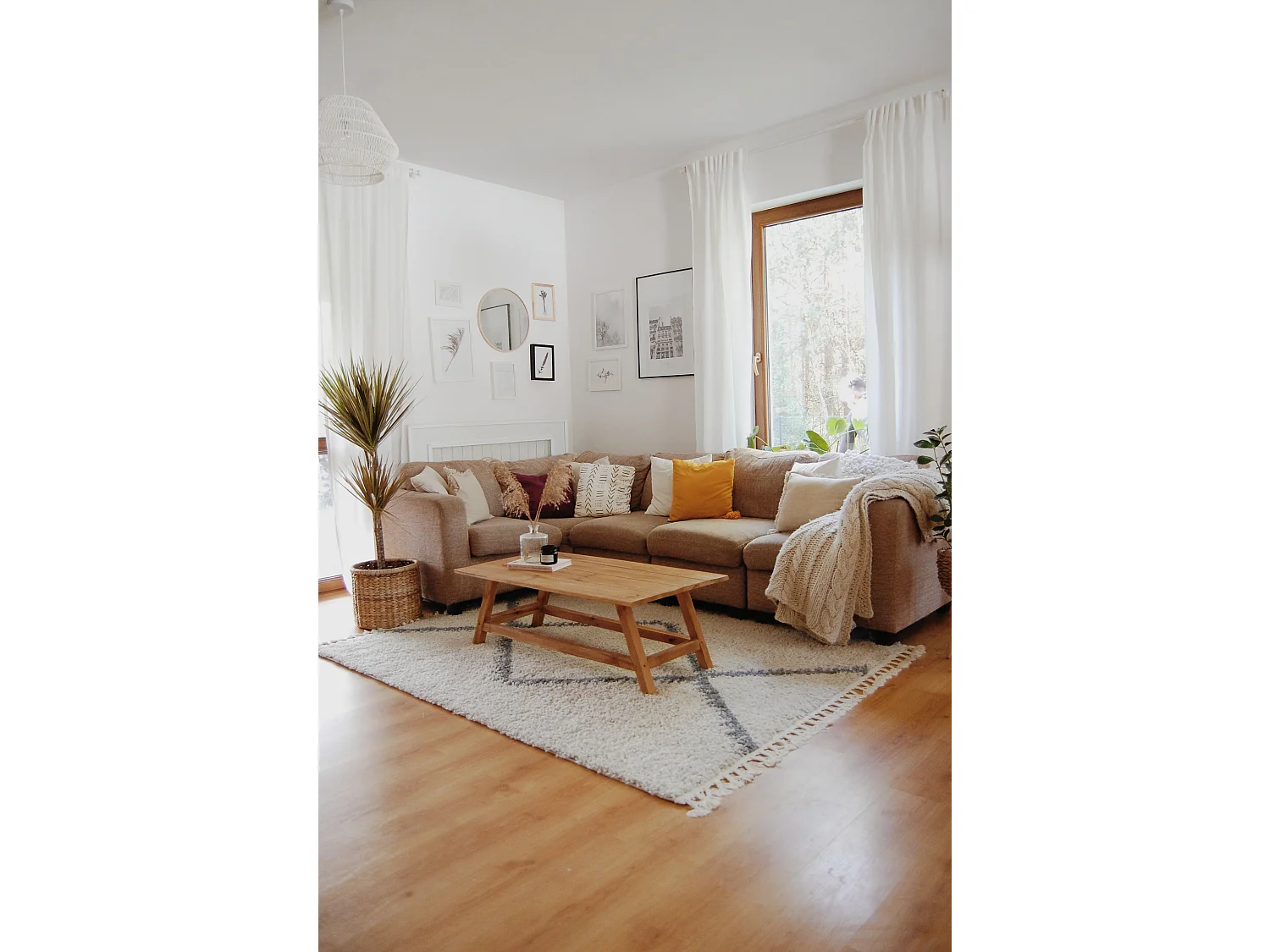 Tapis BERBER MEKNES B5910 crème et gris Franges berbère marocain sha 80x150 cm