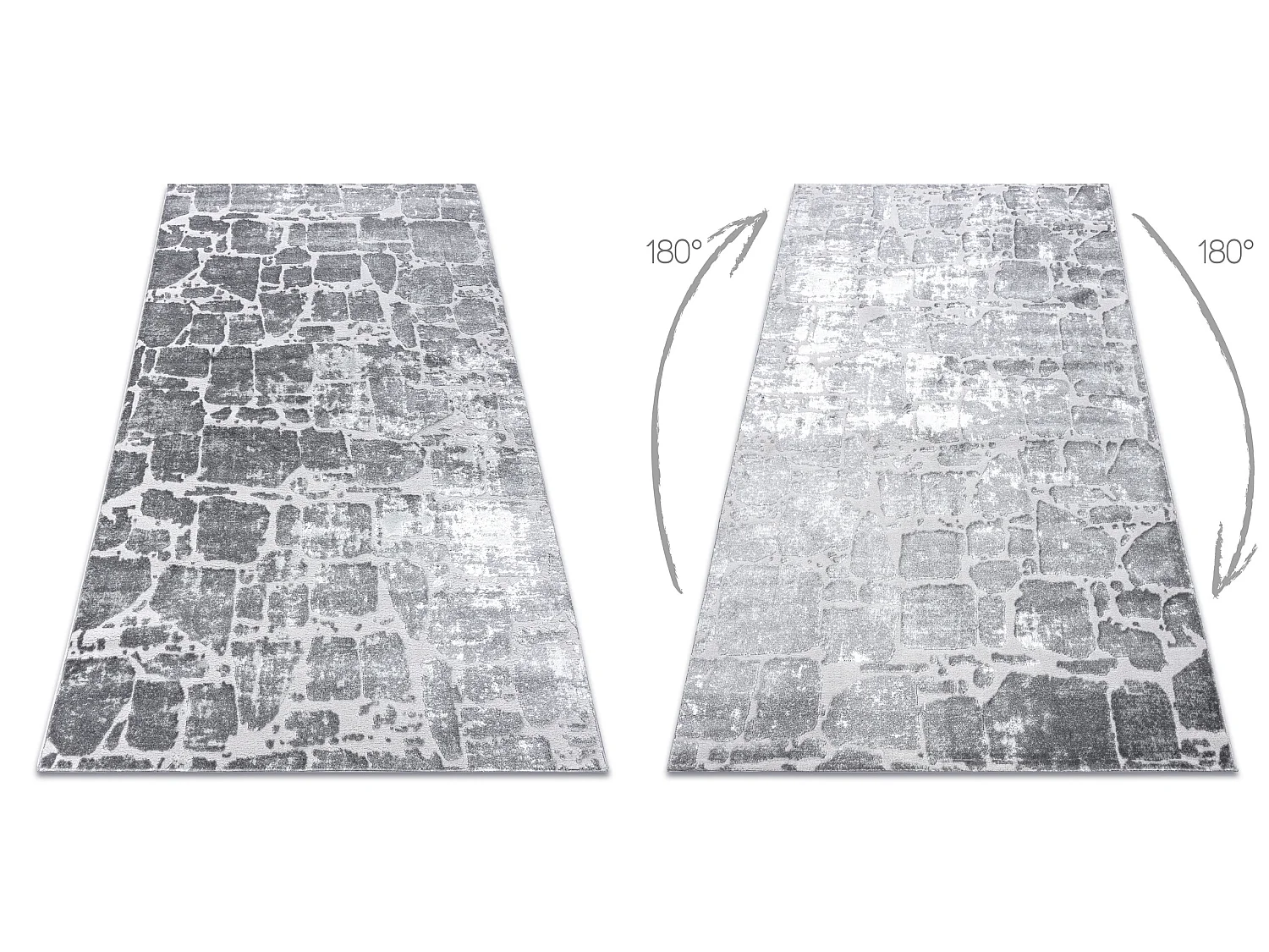 Tapis MEFE moderne  6184 Pavage brique - Structural deux niveaux de mo 200x290 cm