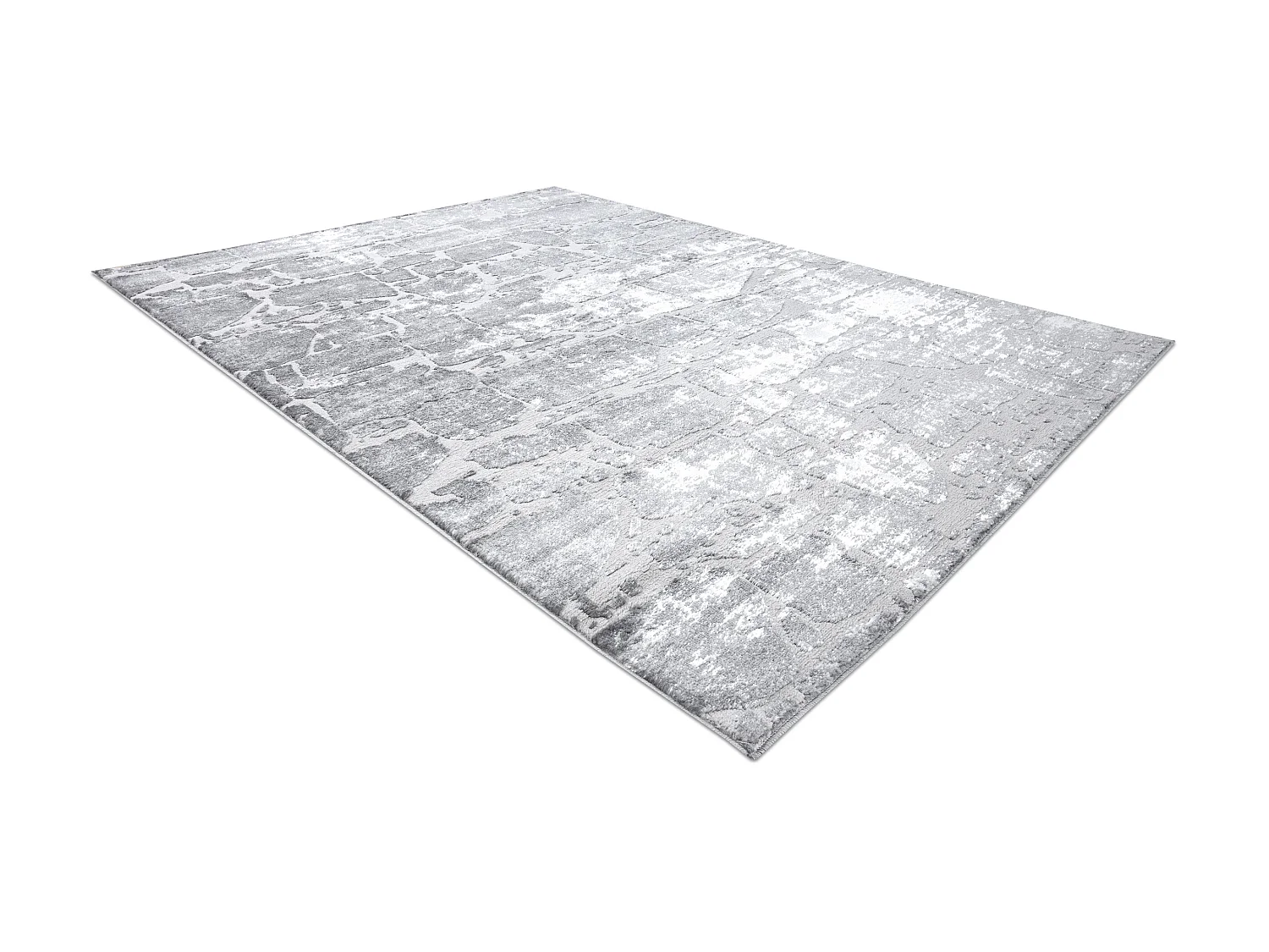 Tapijt MEFE modern 6184 Straatstenen , - Structureel, twee poolhoogte  200x290 cm