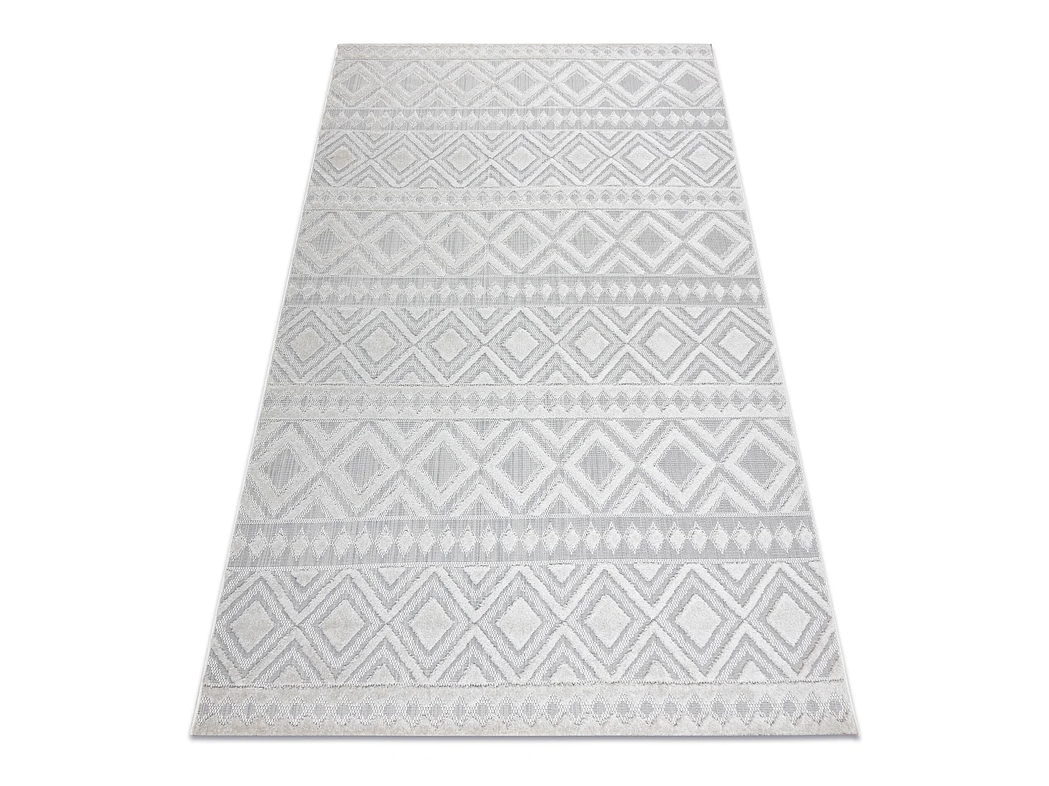 Tapijt Structureel SOLE D3851 Boho, diamanten Plat geweven, twee poolh 120x170 cm