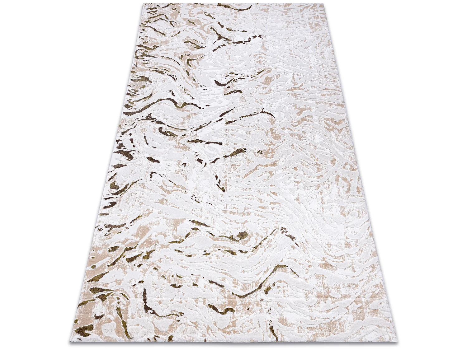 Tapijt ACRYL DIZAYN 123 beige / groen 120x180 cm